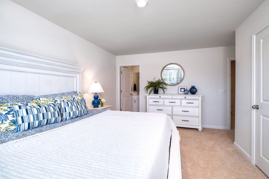 Furnished interior in a model home at Wall Street in Sumter (Image 18).