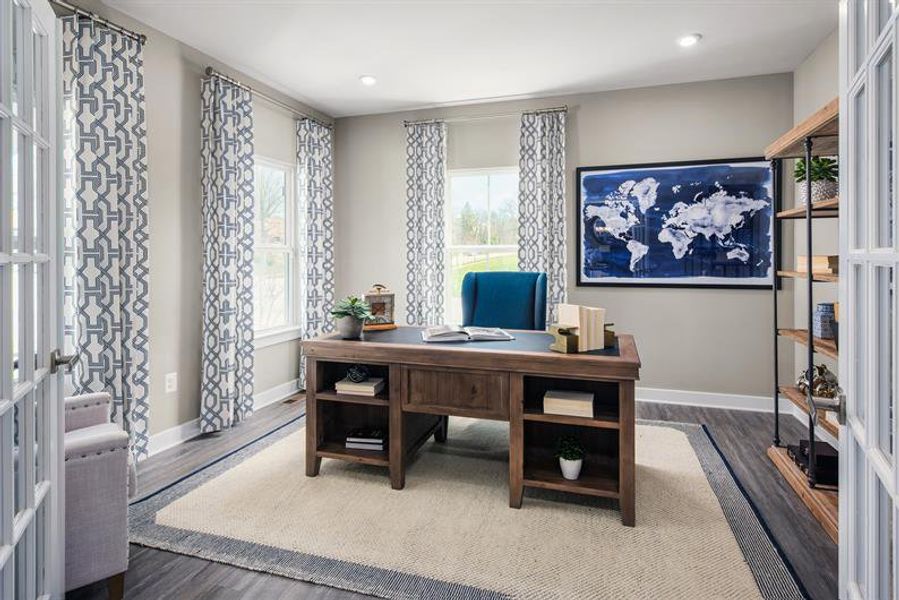 Furnished interior in a model home at Flora Estates in Moyock (Image 8).