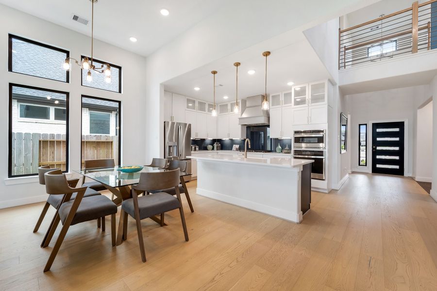Furnished interior in a model home at Mulberry Farms in Santa Fe (Image 27).