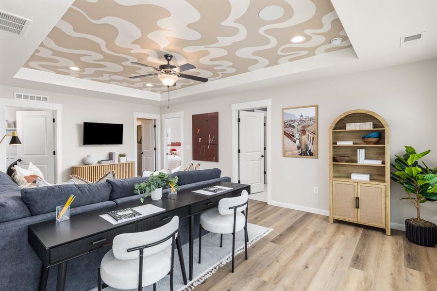 American Legend Homes' 40' Model in Sterling Ranch - Rec Room American Legend Homes' 40' Model in Sterling Ranch - Rec Room