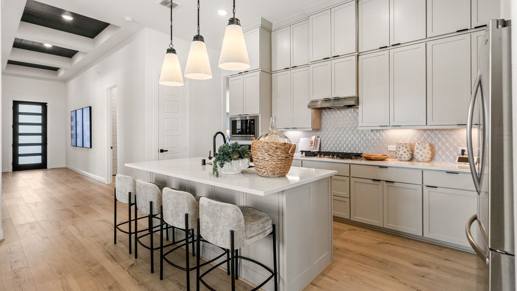 Furnished interior in a model home at Westland Ranch in League City (Image 25). Furnished interior in a model home at Westland Ranch in League City (Image 25).