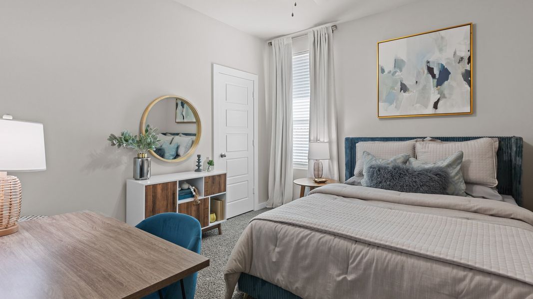 Furnished interior in a model home at Desert Ridge in Odessa (Image 20).