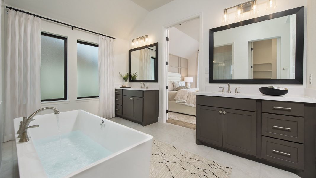 Furnished interior in a model home at Juniper Springs 50' in Lockhart (Image 12).