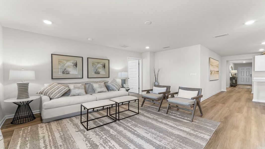 Furnished interior in a model home at Park Place in Panama City (Image 11).