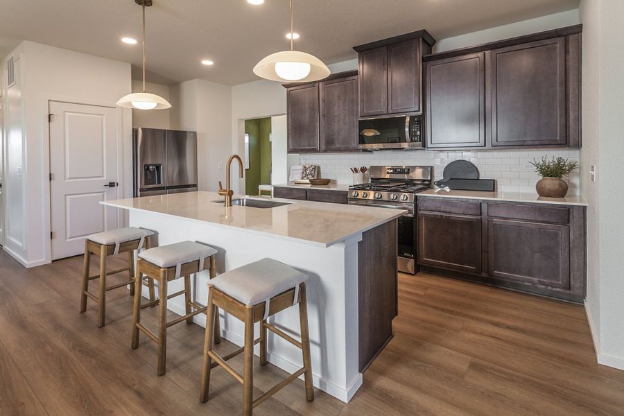 Furnished interior in a model home at Bloom in Fort Collins (Image 9).