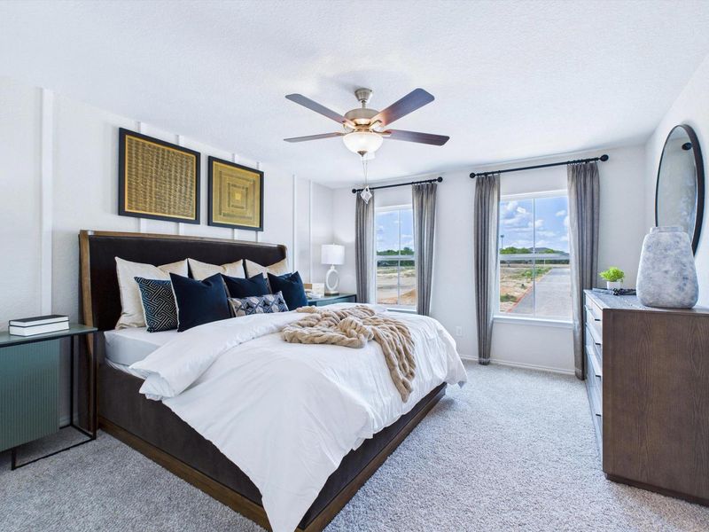 Furnished interior in a model home at Cedar Heights in San Antonio (Image 20).