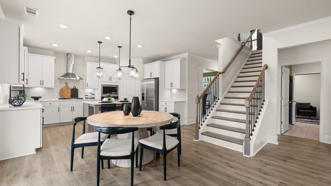 Furnished interior in a model home at Haven Abbey in Cumming (Image 29).