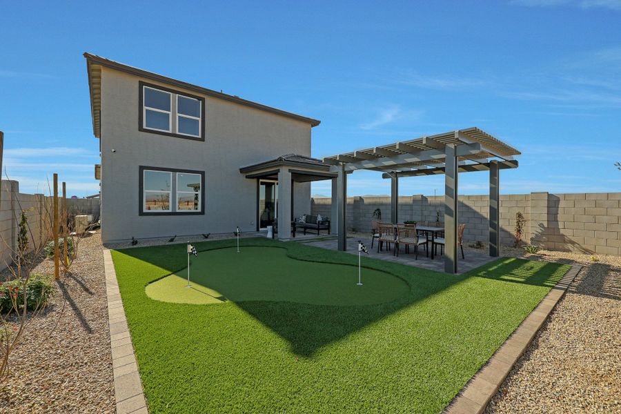 A house with a pool. A house with a pool.