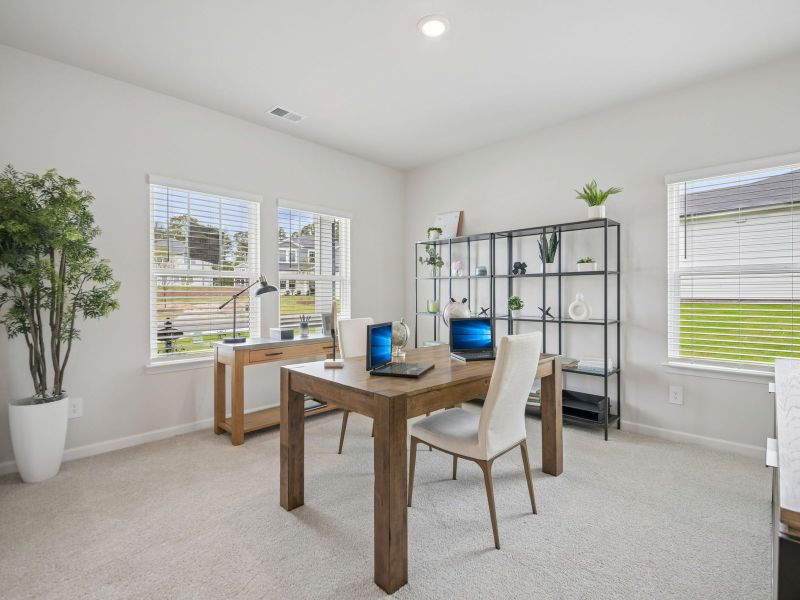 Furnished interior in a model home at Moss Farms in Lula (Image 10). Furnished interior in a model home at Moss Farms in Lula (Image 10).