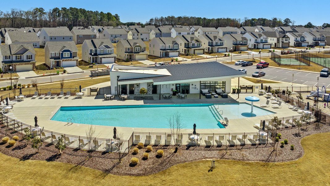 Front exterior of a home in the Sidney Creek Single Family community, located in Zebulon, NC (Image 8). Front exterior of a home in the Sidney Creek Single Family community, located in Zebulon, NC (Image 8).
