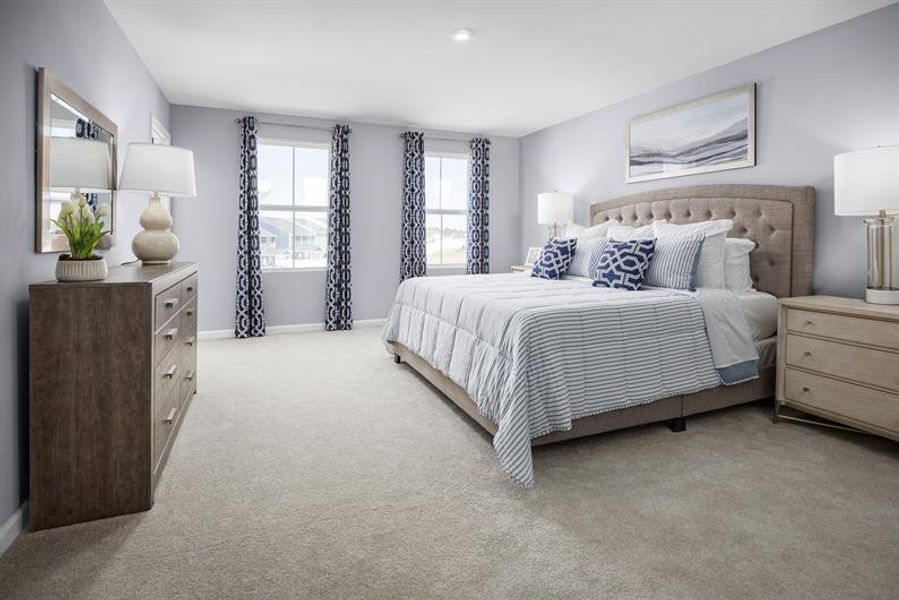 Furnished interior in a model home at Liberty Grove in China Grove (Image 11).