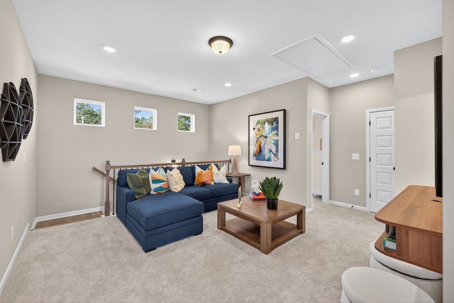 Furnished interior in a model home at Stonebridge North in Macon (Image 42).