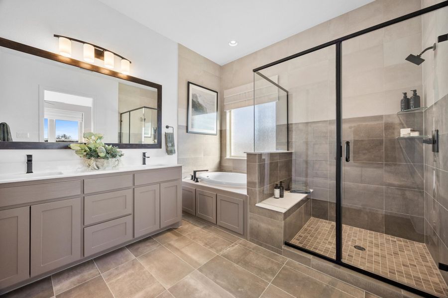 Furnished interior in a model home at Brookshire at Legacy Hills in Celina (Image 17).