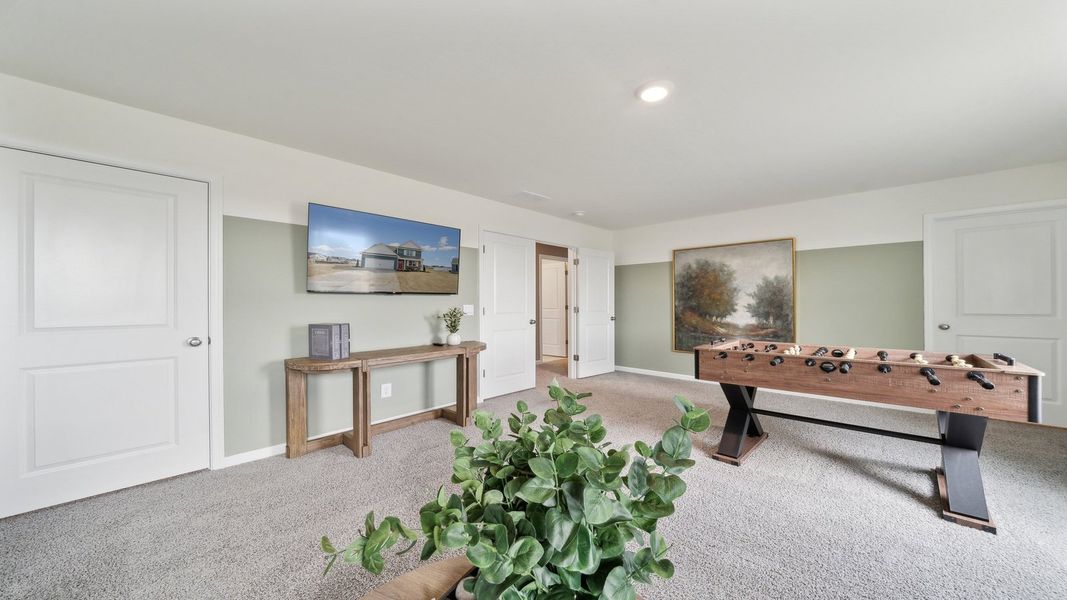 Furnished interior in a model home at Tooley Harbor in Elizabeth City (Image 24).