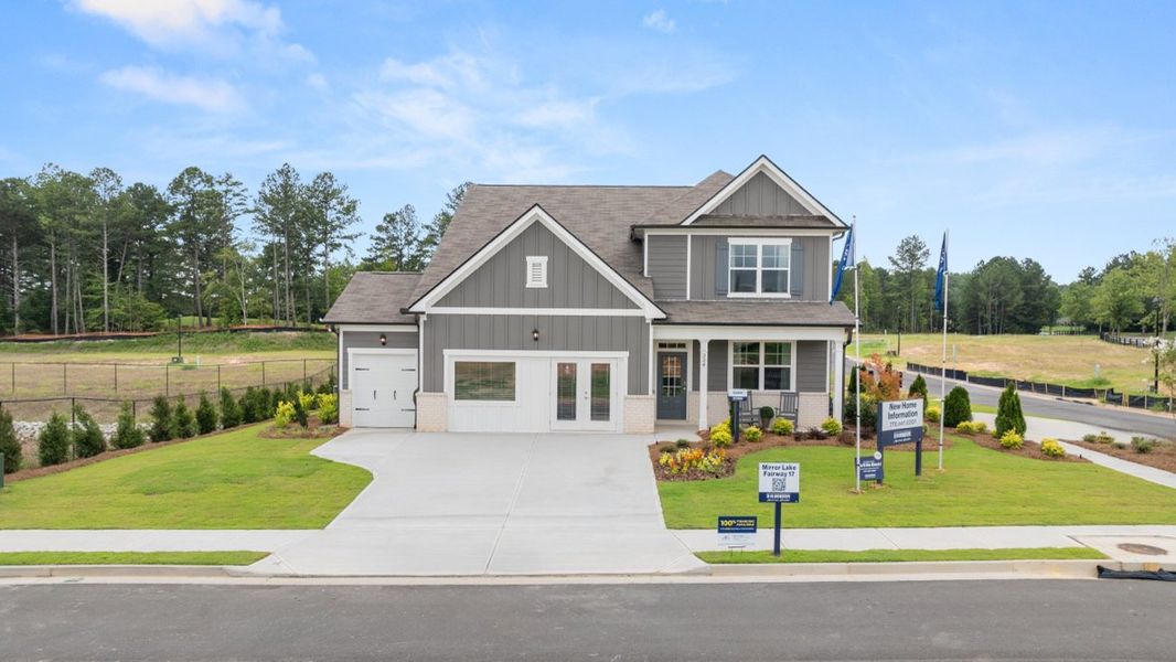 Front exterior of a home in the Fairway 17 at Mirror Lake community, located in Villa Rica, GA (Image 3).