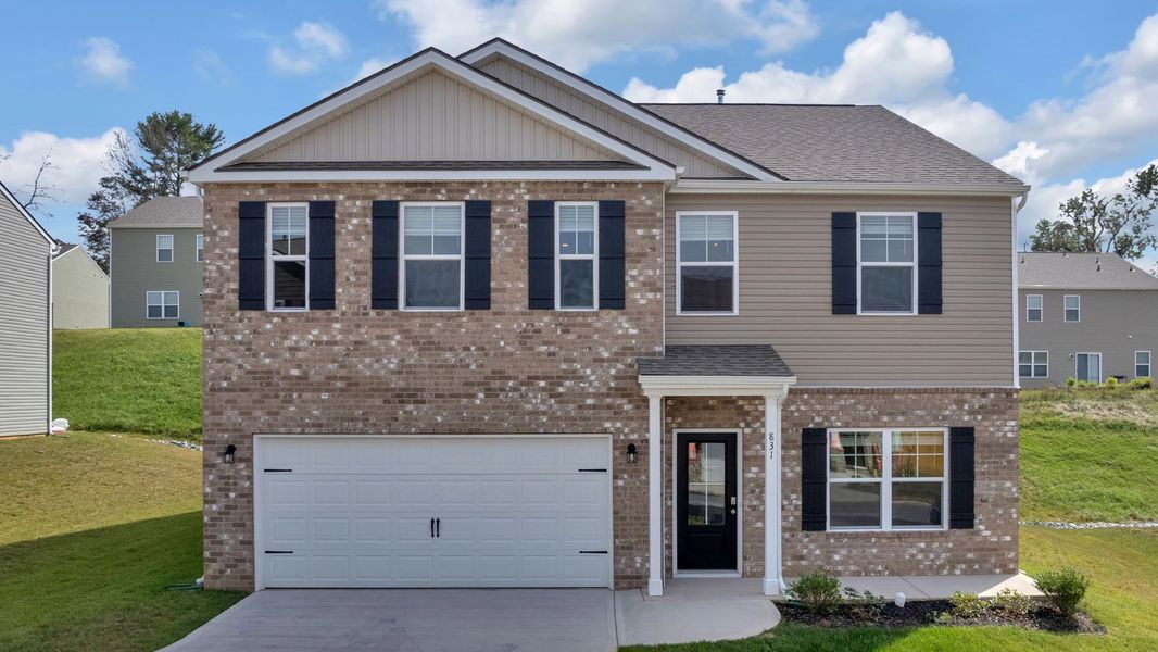Front exterior of a home in the Price's Point community, located in Knoxville, TN (Image 1).