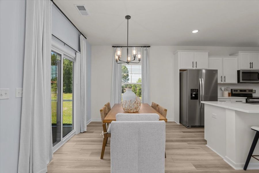Furnished interior in a model home at Southbridge in Sumter (Image 22).