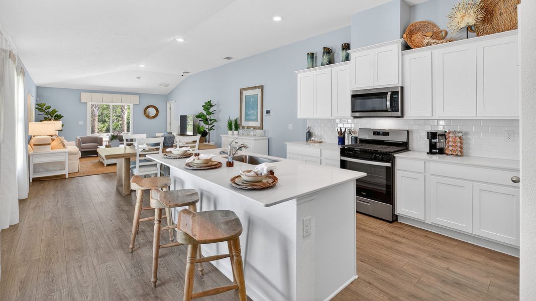 Furnished interior in a model home at Liberty Cove in Yulee (Image 4).