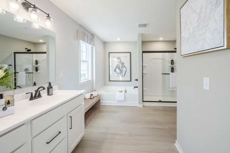 Furnished interior in a model home at Bridle Run in Louisville (Image 35).