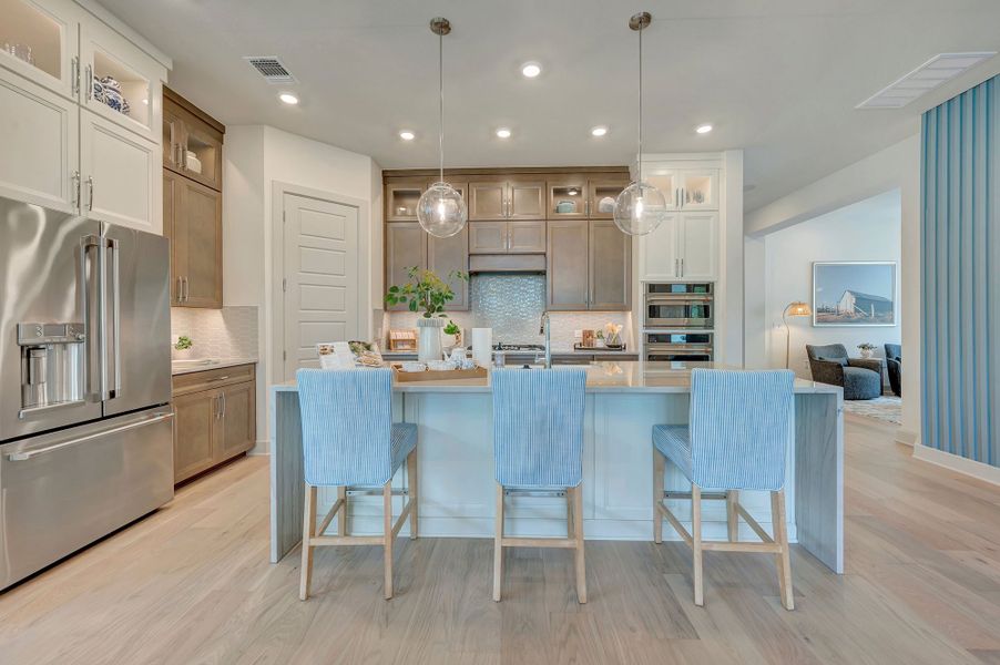 Furnished interior in a model home at Kissing Tree – Summit Series in San Marcos (Image 48).