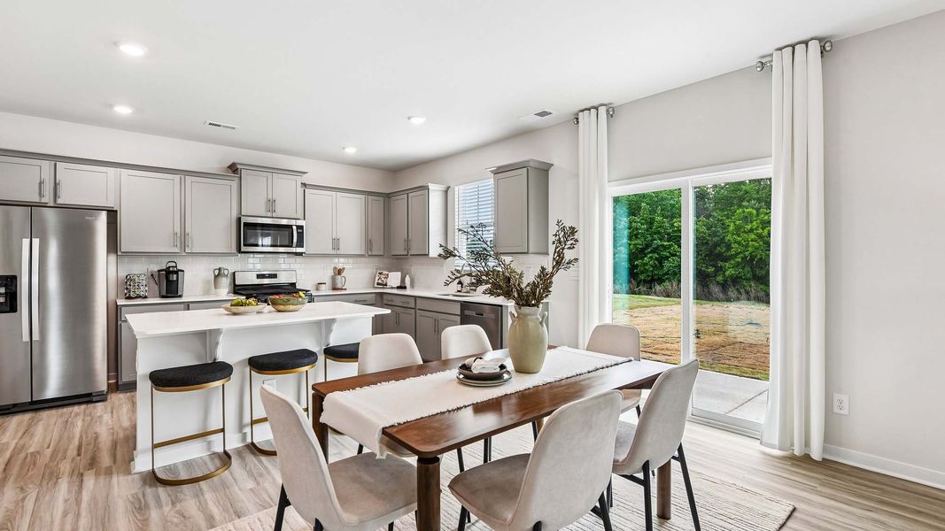 Furnished interior in a model home at Secrest Commons in Monroe (Image 14).