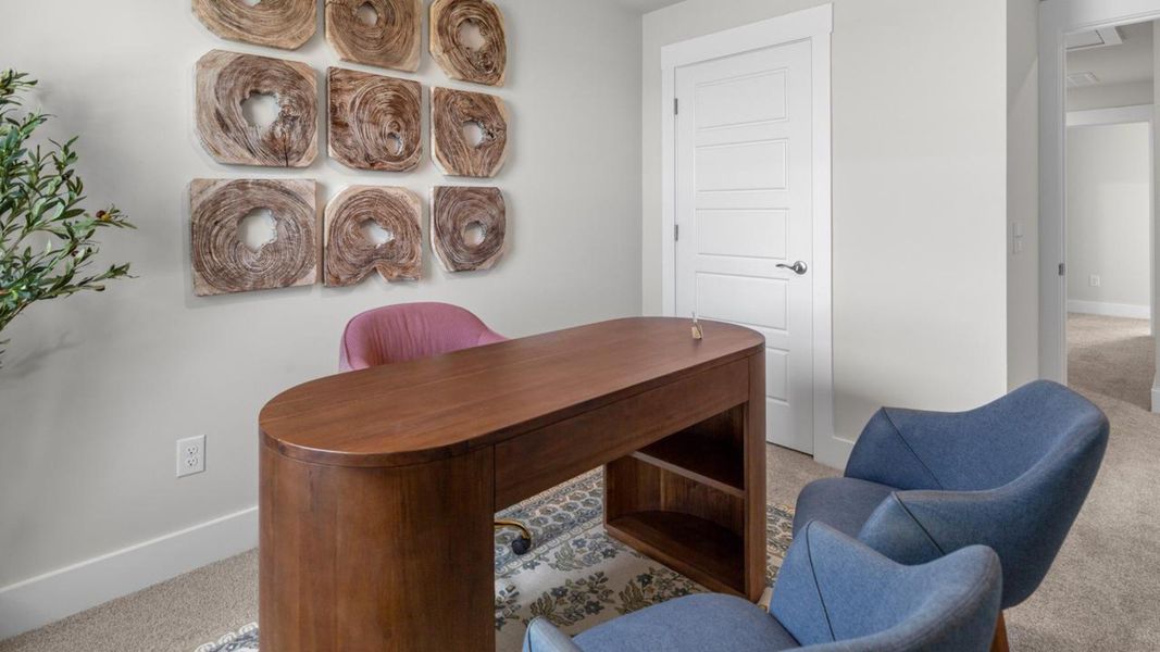 Furnished interior in a model home at The Landing at Sidbury Station in Castle Hayne (Image 32).