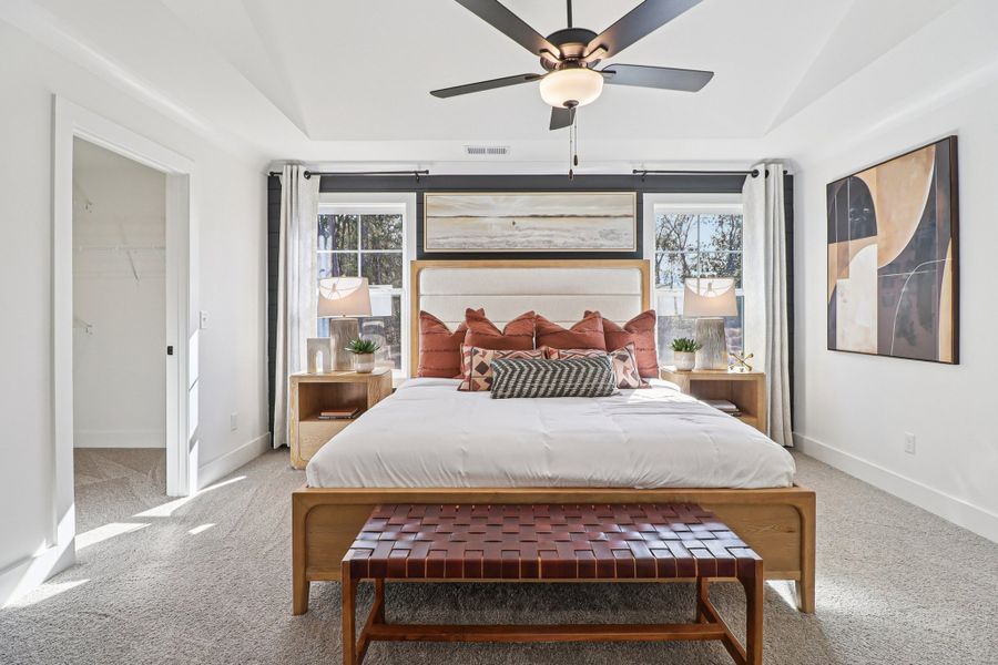 Furnished interior in a model home at Whiskey Run in New Ellenton (Image 51).