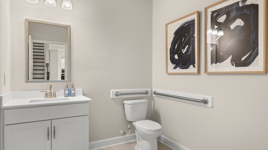 Furnished interior in a model home at Evergreen Crossing in Locust Grove (Image 18). Furnished interior in a model home at Evergreen Crossing in Locust Grove (Image 18).