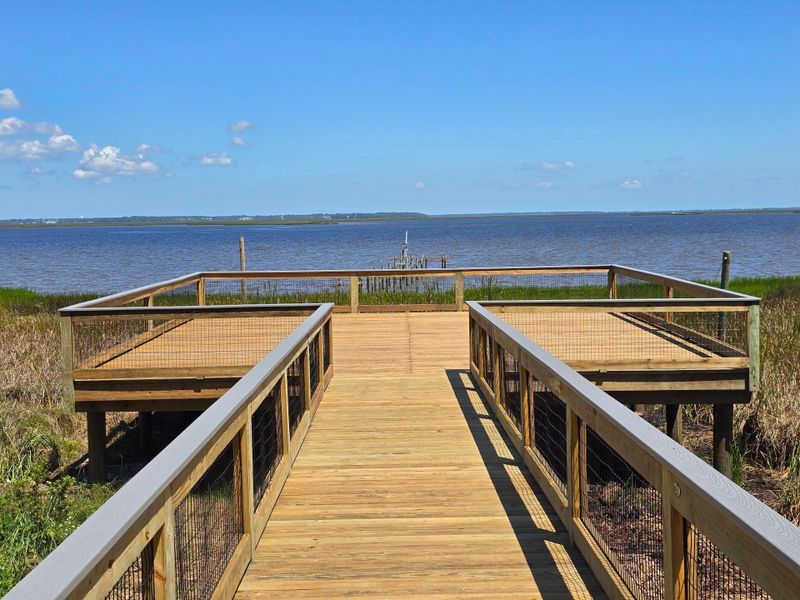 Riverfront community boardwalk and viewing vista :Riverfront community boardwalk and viewing vista