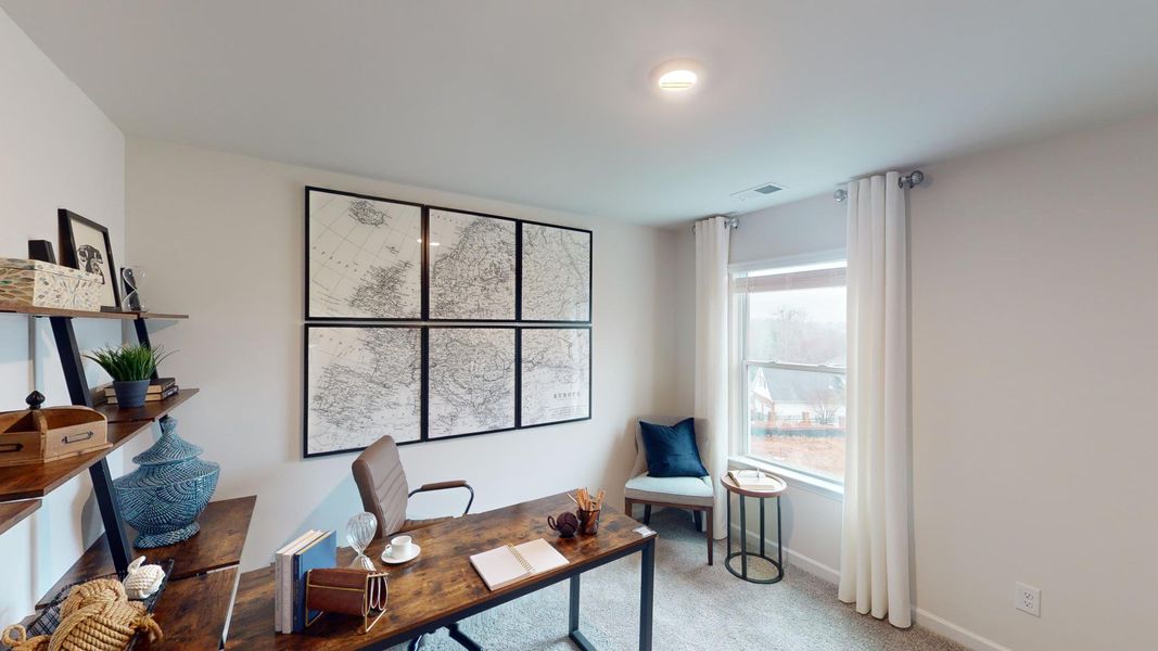 Furnished interior in a model home at Falls at Hickory in Hickory (Image 22). Furnished interior in a model home at Falls at Hickory in Hickory (Image 22).