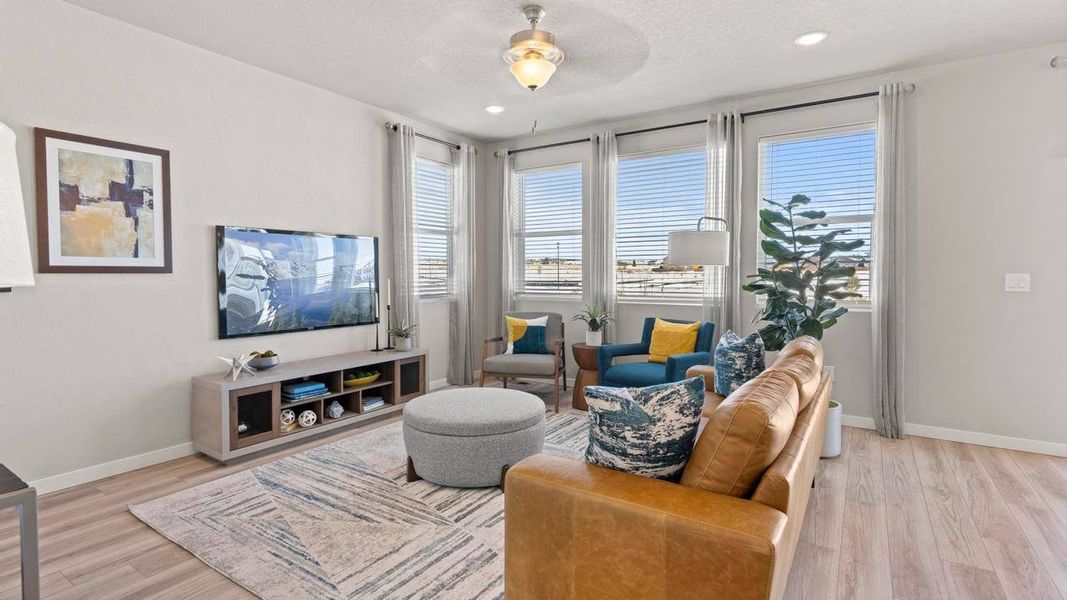 Furnished interior in a model home at Aspen Meadows-4 in Colorado Springs (Image 22).