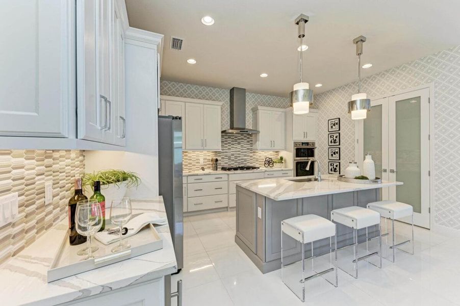 Furnished interior in a model home at The Willows in Parrish (Image 88).