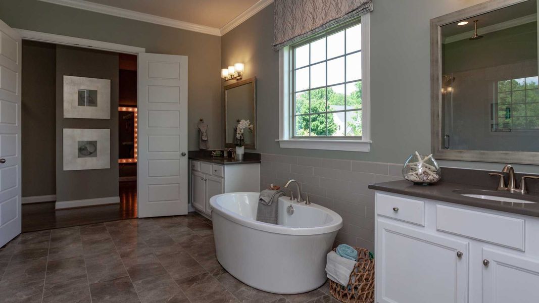 Furnished interior in a model home at The Summit at Morgan Ridge in Chapel Hill (Image 18). Furnished interior in a model home at The Summit at Morgan Ridge in Chapel Hill (Image 18).