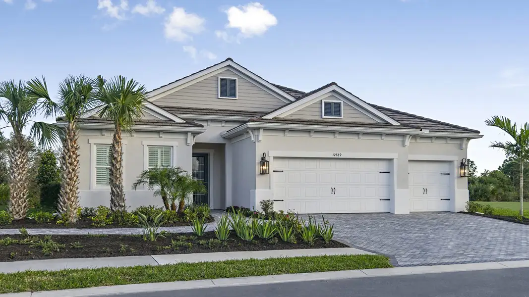 Front exterior of a home in the Avelina community, located in Venice, FL (Image 2).