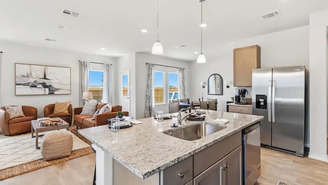 Furnished interior in a model home at Saddle Ridge Estates in Lytle (Image 13).