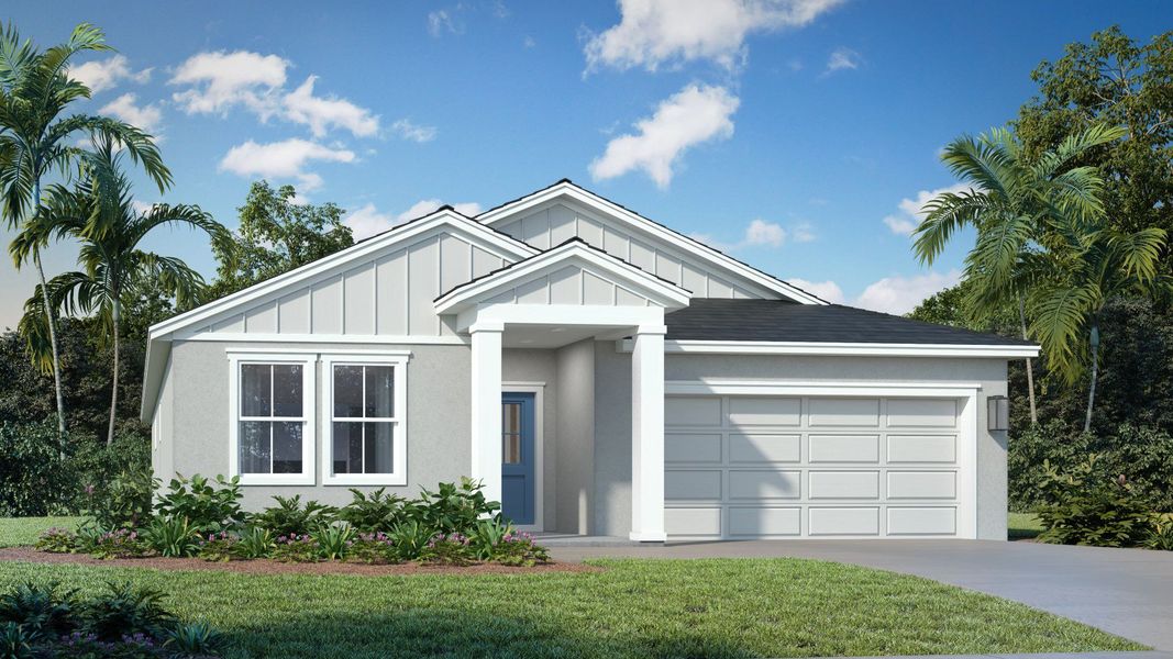 Front exterior of a home in the Granary Park community, located in Green Cove Springs, FL (Image 4).