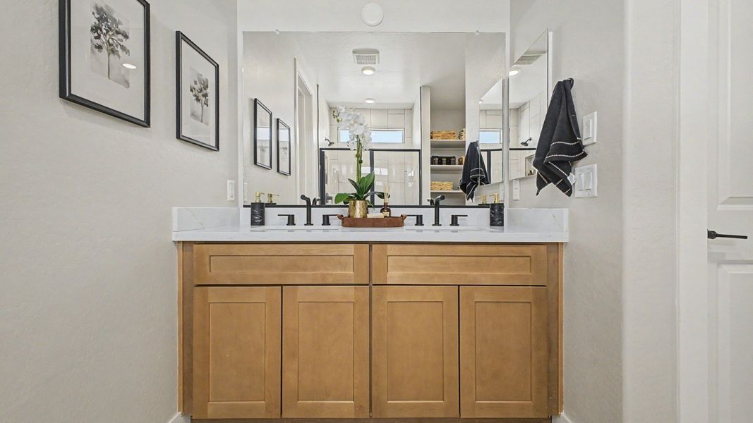 Furnished interior in a model home at Magma Ranch in Florence (Image 27). Furnished interior in a model home at Magma Ranch in Florence (Image 27).