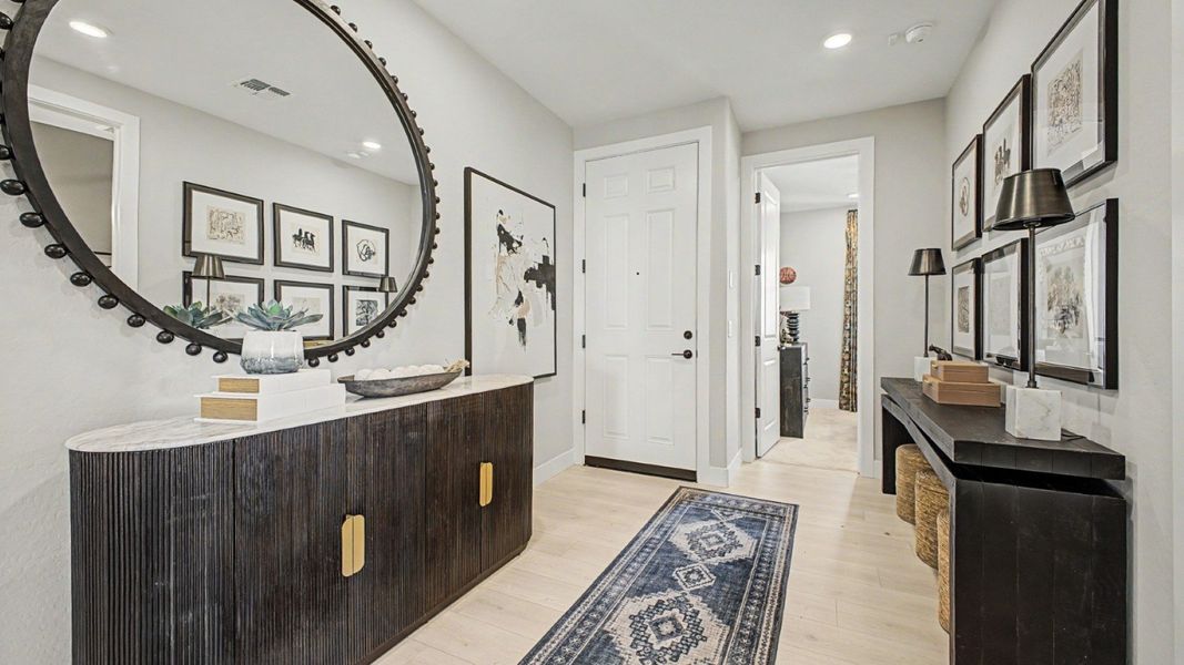 Furnished interior in a model home at Magma Ranch in Florence (Image 19). Furnished interior in a model home at Magma Ranch in Florence (Image 19).
