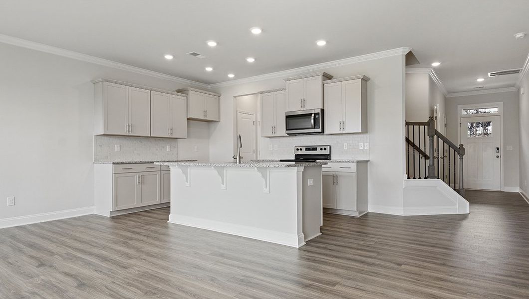 Furnished interior in a model home at Skybrook Corners in Concord (Image 4).