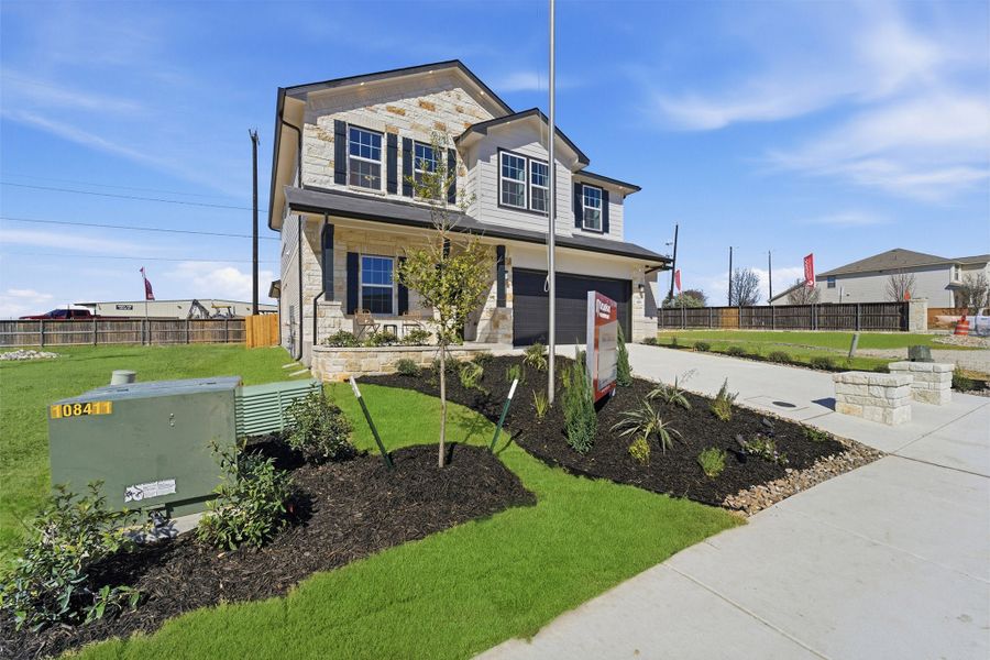 Front exterior of a home in the Notting Hill community, located in Converse, TX (Image 2).