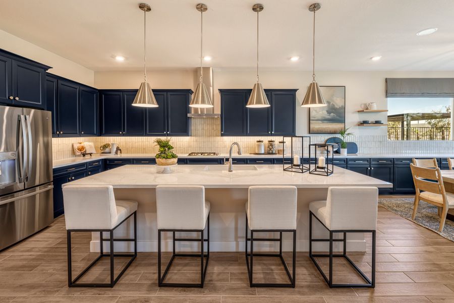 Furnished interior in a model home at Abel Ranch in Goodyear (Image 5).
