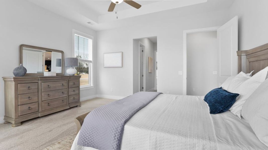 Furnished interior in a model home at Pinebrook in Woodruff (Image 29).