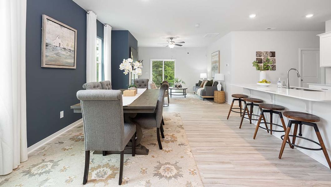 Furnished interior in a model home at Cardinal Creek in Charlotte (Image 7).