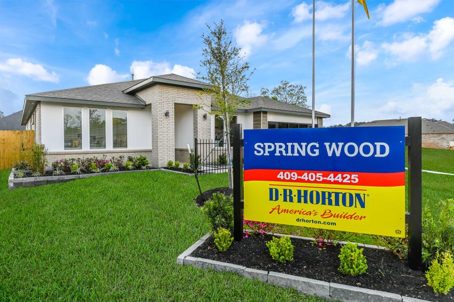 Front exterior of a home in the Springwood community, located in Beaumont, TX (Image 2).