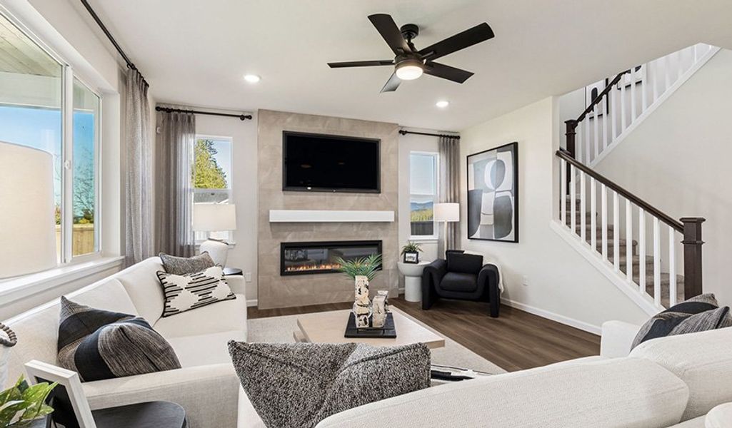 Furnished interior in a model home at Jackson Creek in Monument (Image 15). Furnished interior in a model home at Jackson Creek in Monument (Image 15).