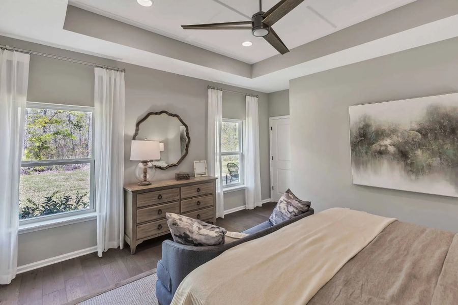 Furnished interior in a model home at Wilford Preserve 50' in Orange Park (Image 23).