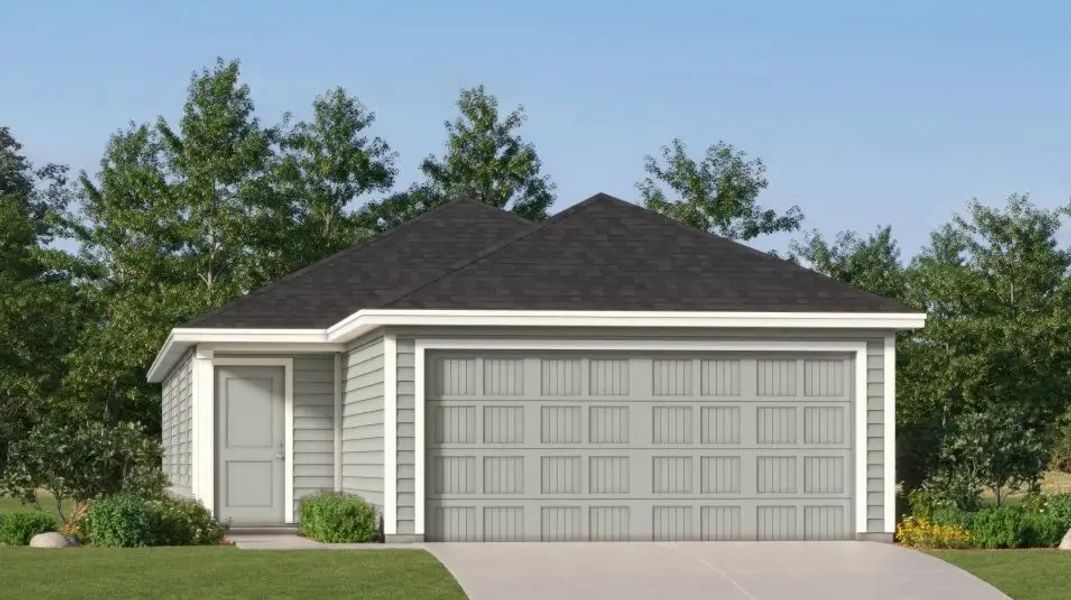 Front exterior of a home in the Winfield Park: Belmar community, located in Hutto, TX (Image 15).