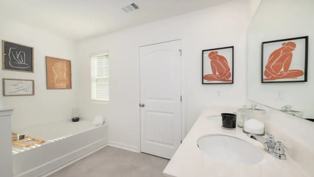 Furnished interior in a model home at Marietta Reserve in Marietta (Image 22). Furnished interior in a model home at Marietta Reserve in Marietta (Image 22).