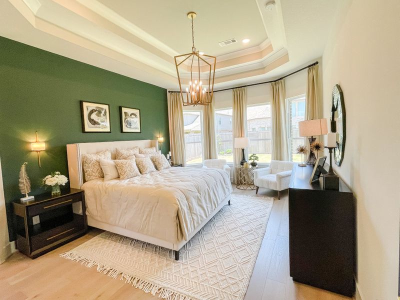 Furnished interior in a model home at Candela – 60' in Richmond (Image 9).