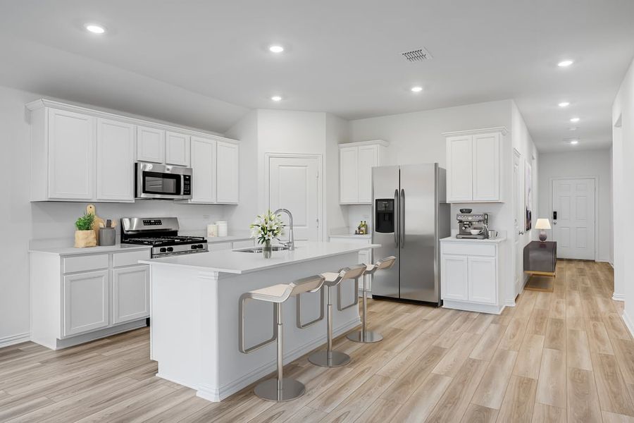 Furnished interior in a model home at River Ridge in Crandall (Image 61).